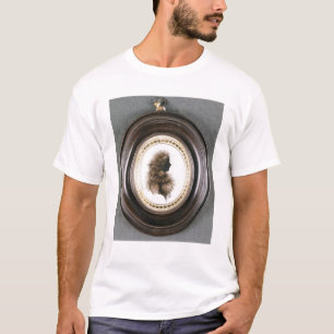 Silhouette of a lady, painted on convex glass T-Shirt