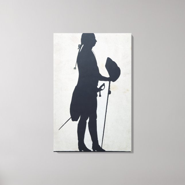 Silhouette of a Man Canvas Print (Front)