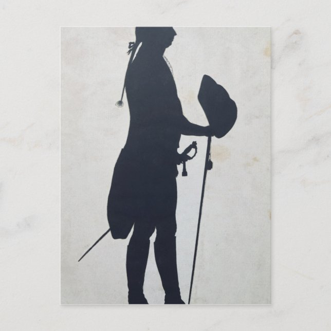 Silhouette of a Man Postcard (Front)