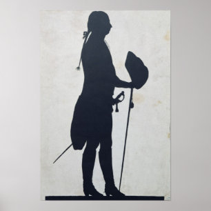 Silhouette of a Man Poster