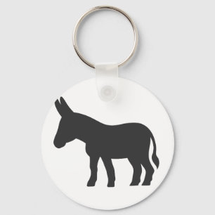 Silhouette of a mule key ring