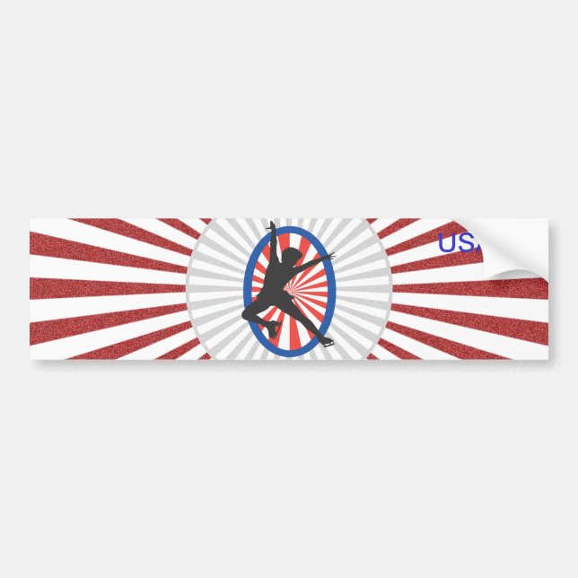 Silhouette of a Skater - Bumper Sticker (Front)