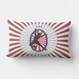 Silhouette of a Skater - Lumbar Cushion