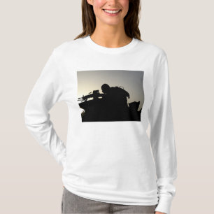 Silhouette of a Squad Automatic Weapon gunner T-Shirt