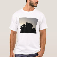 Silhouette of a Squad Automatic Weapon gunner
