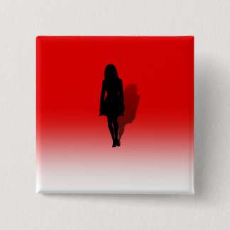 Silhouette of a Woman 15 Cm Square Badge