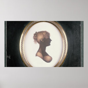Silhouette of Cassandra Austen, c.1809 Poster