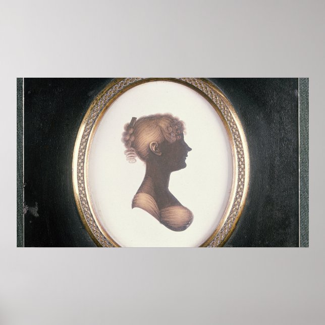 Silhouette of Cassandra Austen, c.1809 Poster (Front)