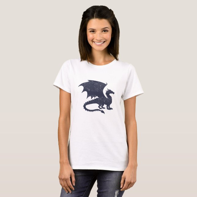 Silhouette of dragon - Choose background colour T-Shirt (Front Full)