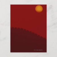 Silhouette of Great Wall of China