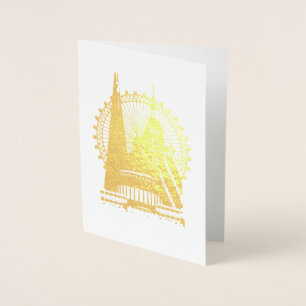 Silhouette of London Foil Card