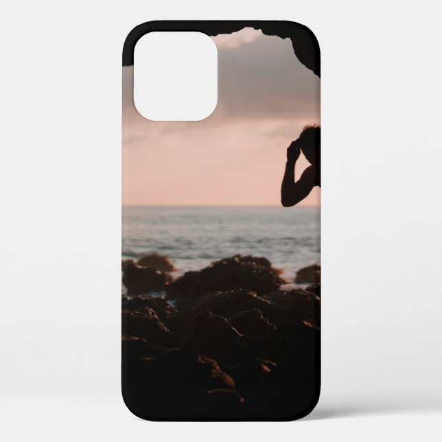 Silhouette of man in cave Case-Mate iPhone case (Back)