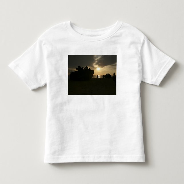 Silhouette of Marines Toddler T-Shirt (Front)
