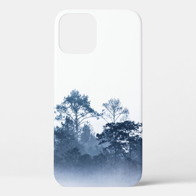 silhouette of multiple layers tropical rain forest Case-Mate iPhone case (Back)