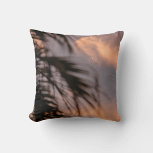 Silhouette of palm tree cushion