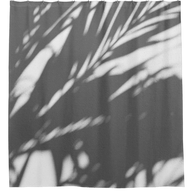 Silhouette of palm tree shower curtain (Front)