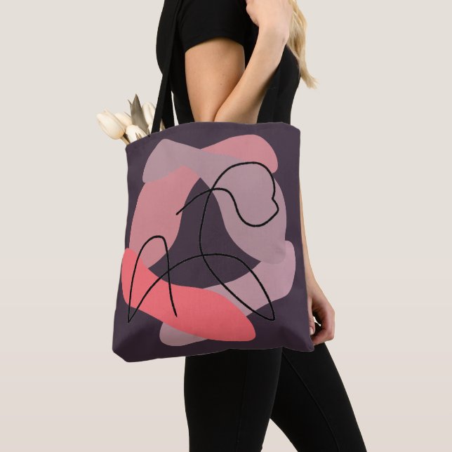 Silhouette of Serenity: The Beauty of a Free Horse Tote Bag (Close Up)