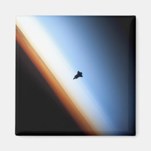Silhouette of space shuttle Endeavour Magnet