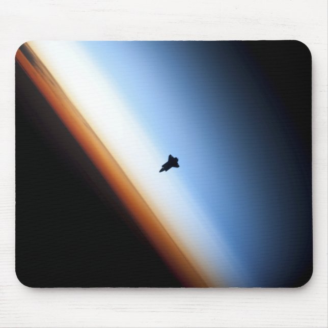 Silhouette of space shuttle Endeavour Mouse Mat (Front)
