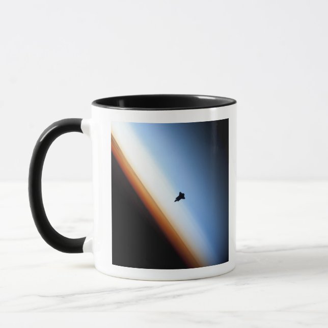 Silhouette of space shuttle Endeavour Mug (Left)
