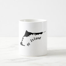 Silhouette of the peninsula Zingst, Darß and Fish