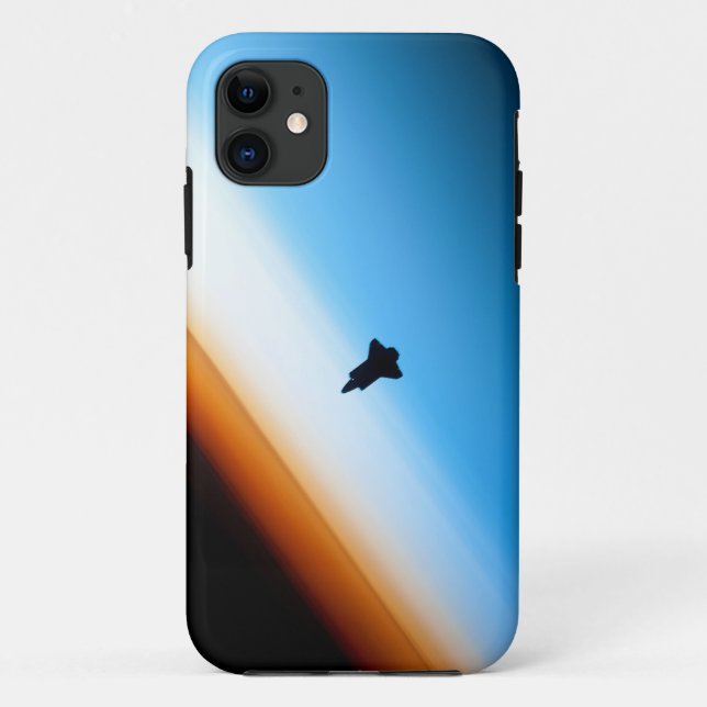 Silhouette of the Space Shuttle Endeavour Case-Mate iPhone Case (Back)
