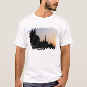Silhouette of The Taj Mahal at sunset, Agra, T-Shirt