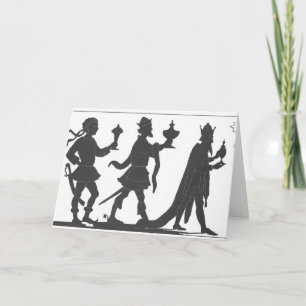Silhouette of the Three Kings Holiday Card