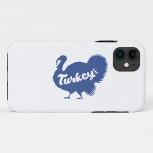 Silhouette of turkey - Choose background colour iPhone 11 Case