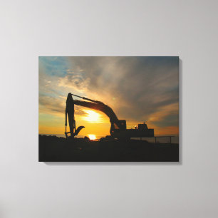 Silhouette on the Breakers Canvas Print