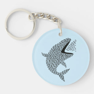 Silhouette Orca Key Ring