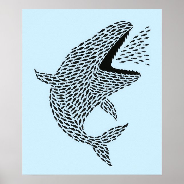 Silhouette Orca Poster (Front)