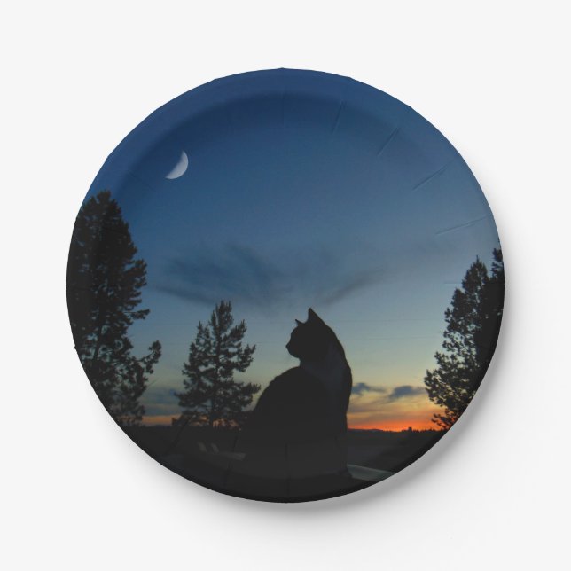 Silhouette Paper Plate (Front)