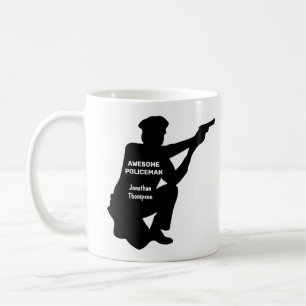 Silhouette Personalised Patrolman Coffee Mug