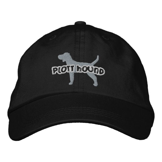 Silhouette Plott Hound Embroidered Hat (Front)