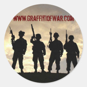 Silhouette Round Stickers