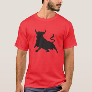Silhouette Running with the Bulls Spain T-Shirt