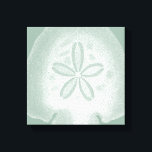 Silhouette Sand Dollar Canvas Print<br><div class="desc">Can you imagine living your life on the beach? Get this beautiful image of this silhouette sand dollar to add to your beach collection. This unique translucent piece of art work is great on any of your Zazzle products. It's contemporary and modern art will make you the most stylish among...</div>