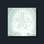 Silhouette Sand Dollar Canvas Print<br><div class="desc">Can you imagine living your life on the beach? Get this beautiful image of this silhouette sand dollar to add to your beach collection. This unique translucent piece of art work is great on any of your Zazzle products. It's contemporary and modern art will make you the most stylish among...</div>