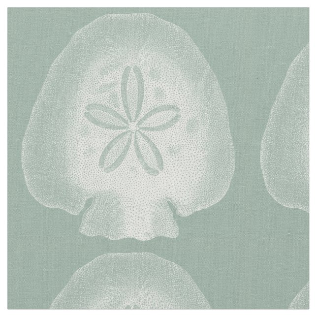 Silhouette Sand Dollar Fabric (Close Up)