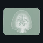 Silhouette Sand Dollar Magnet<br><div class="desc">Can you imagine living your life on the beach? Get this beautiful image of this silhouette sand dollar to add to your beach collection. This unique translucent piece of art work is great on any of your Zazzle products. It's contemporary and modern art will make you the most stylish among...</div>
