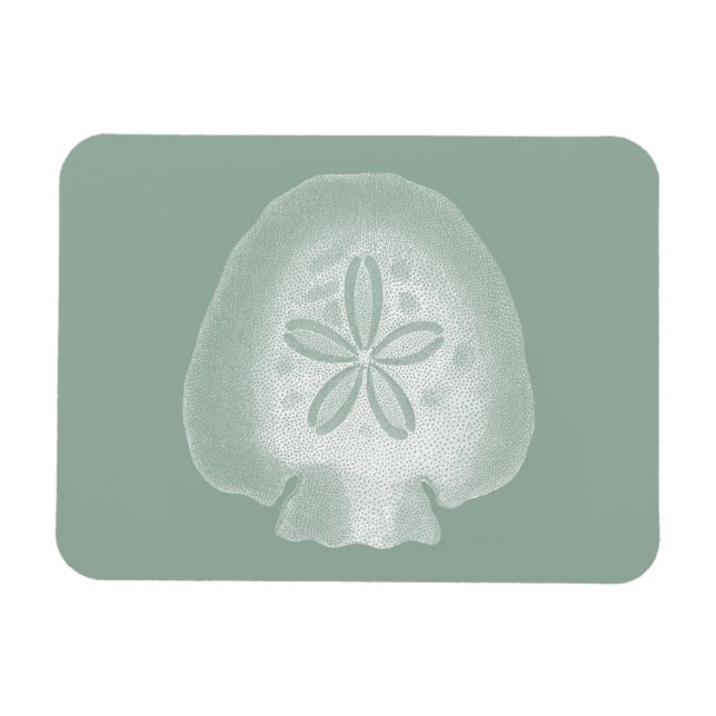 Silhouette Sand Dollar Magnet (Horizontal)