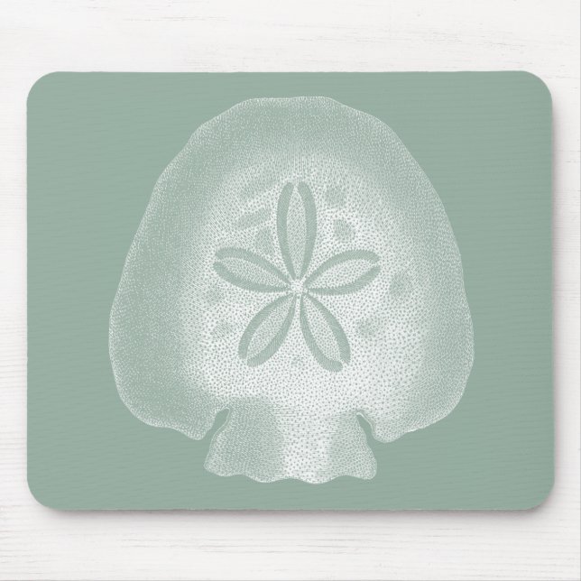 Silhouette Sand Dollar Mouse Mat (Front)