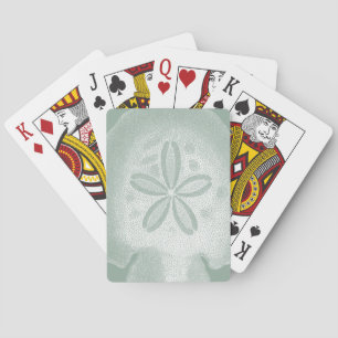 Silhouette Sand Dollar Playing Cards