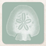 Silhouette Sand Dollar Square Paper Coaster<br><div class="desc">Can you imagine living your life on the beach? Get this beautiful image of this silhouette sand dollar to add to your beach collection. This unique translucent piece of art work is great on any of your Zazzle products. It's contemporary and modern art will make you the most stylish among...</div>