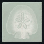 Silhouette Sand Dollar Stone Coaster<br><div class="desc">Can you imagine living your life on the beach? Get this beautiful image of this silhouette sand dollar to add to your beach collection. This unique translucent piece of art work is great on any of your Zazzle products. It's contemporary and modern art will make you the most stylish among...</div>