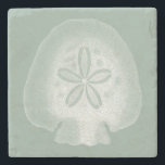 Silhouette Sand Dollar Stone Coaster<br><div class="desc">Can you imagine living your life on the beach? Get this beautiful image of this silhouette sand dollar to add to your beach collection. This unique translucent piece of art work is great on any of your Zazzle products. It's contemporary and modern art will make you the most stylish among...</div>