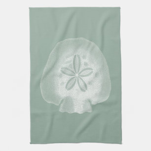 Silhouette Sand Dollar Tea Towel