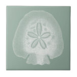 Silhouette Sand Dollar Tile<br><div class="desc">Can you imagine living your life on the beach? Get this beautiful image of this silhouette sand dollar to add to your beach collection. This unique translucent piece of art work is great on any of your Zazzle products. It's contemporary and modern art will make you the most stylish among...</div>