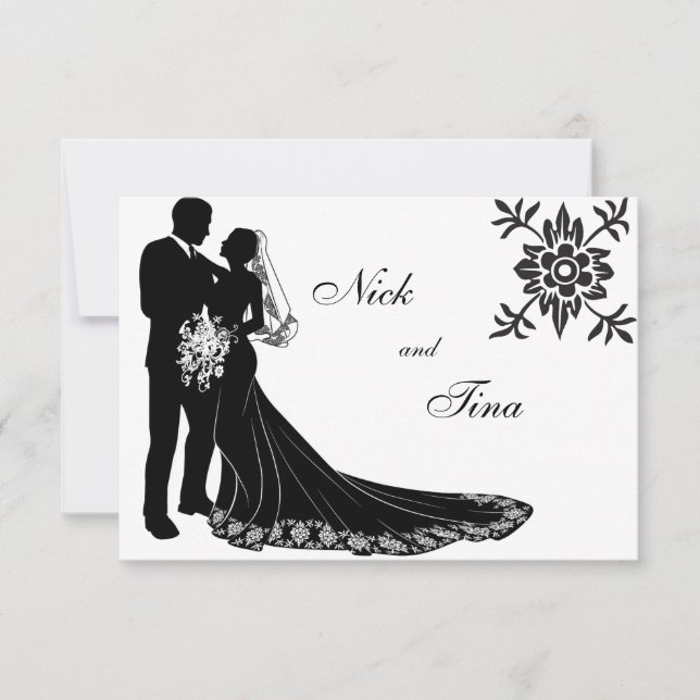 Silhouette Set #3 Invitation (Front)